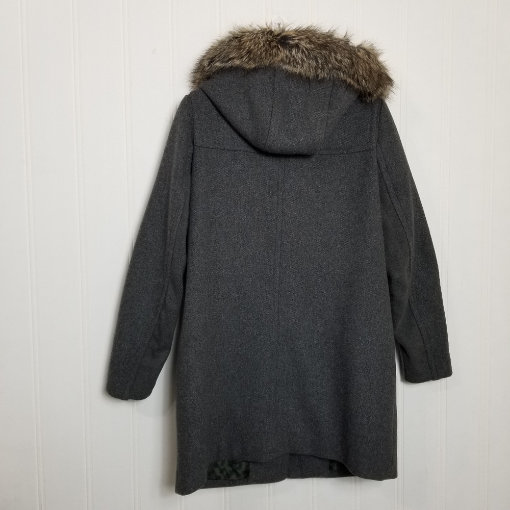 Bcbgeneration Wool Blend Charcoal Gray Toggle Coa… - image 7